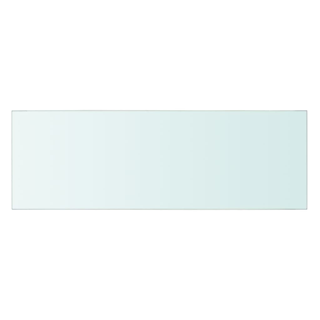 vidaXL Estantes panel de vidrio transparente 60x20 cm Juego de 1 o 2 Mueble Almacenaje Estantería para Oficina, Estudio, Dormitorio Estantería/Librería/ mueble de Almacenamiento