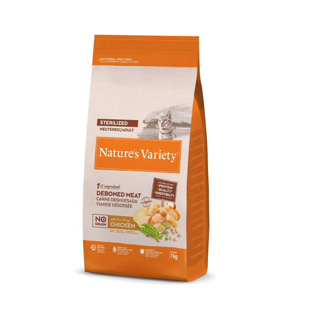 Nature's Variety No Grain Sterilized Adult Pollo - Comida para Gatos Adultos Esterilizados de Pollo