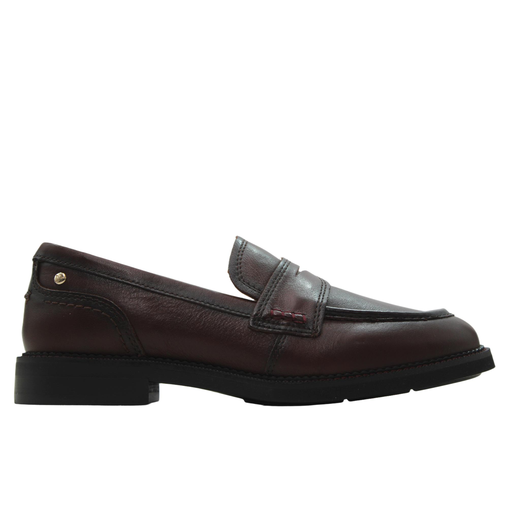 Pikolinos W2L-3959 Mocasines de piel con antifaz, suela de goma, para señora