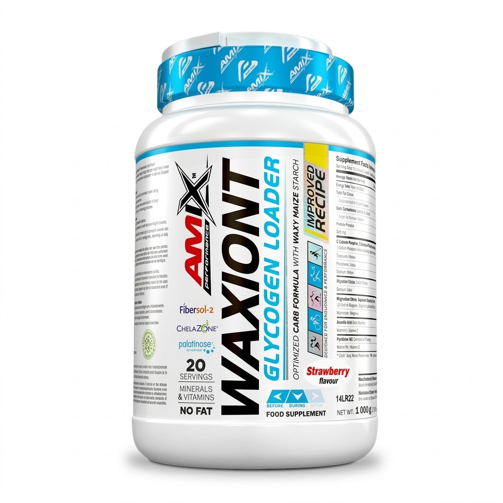 Amix WaxiOnt Professional Glycogen Loader 1kg - Almidón de Maíz Céreo de Ultra-Alto Peso Molecular - Reposición de Glucógeno por Baja Osmolaridad - Vaciado Gástrico Instantáneo