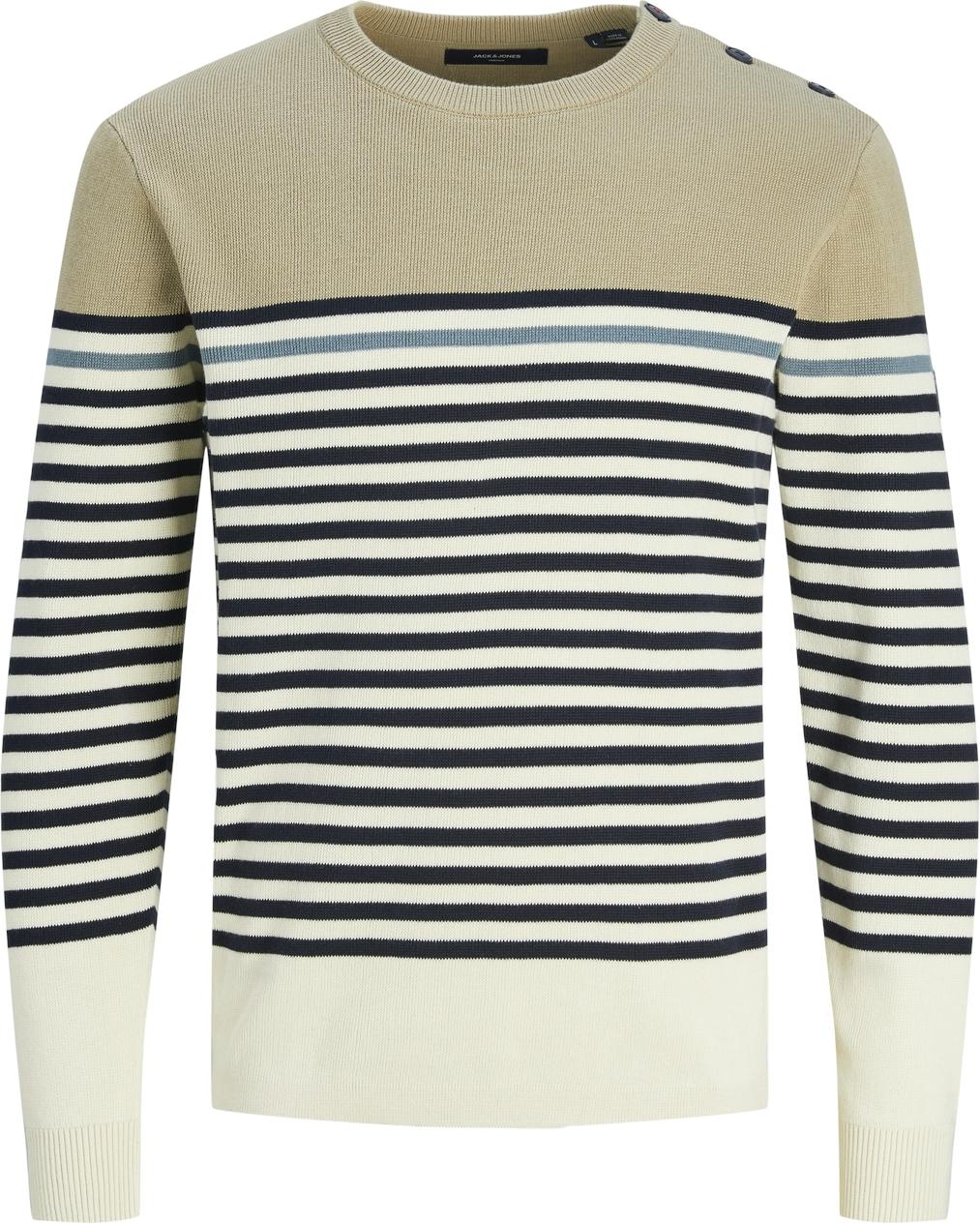 Jack & Jones mod. 12249287 Jersey de cuello redondo rayas marineras
