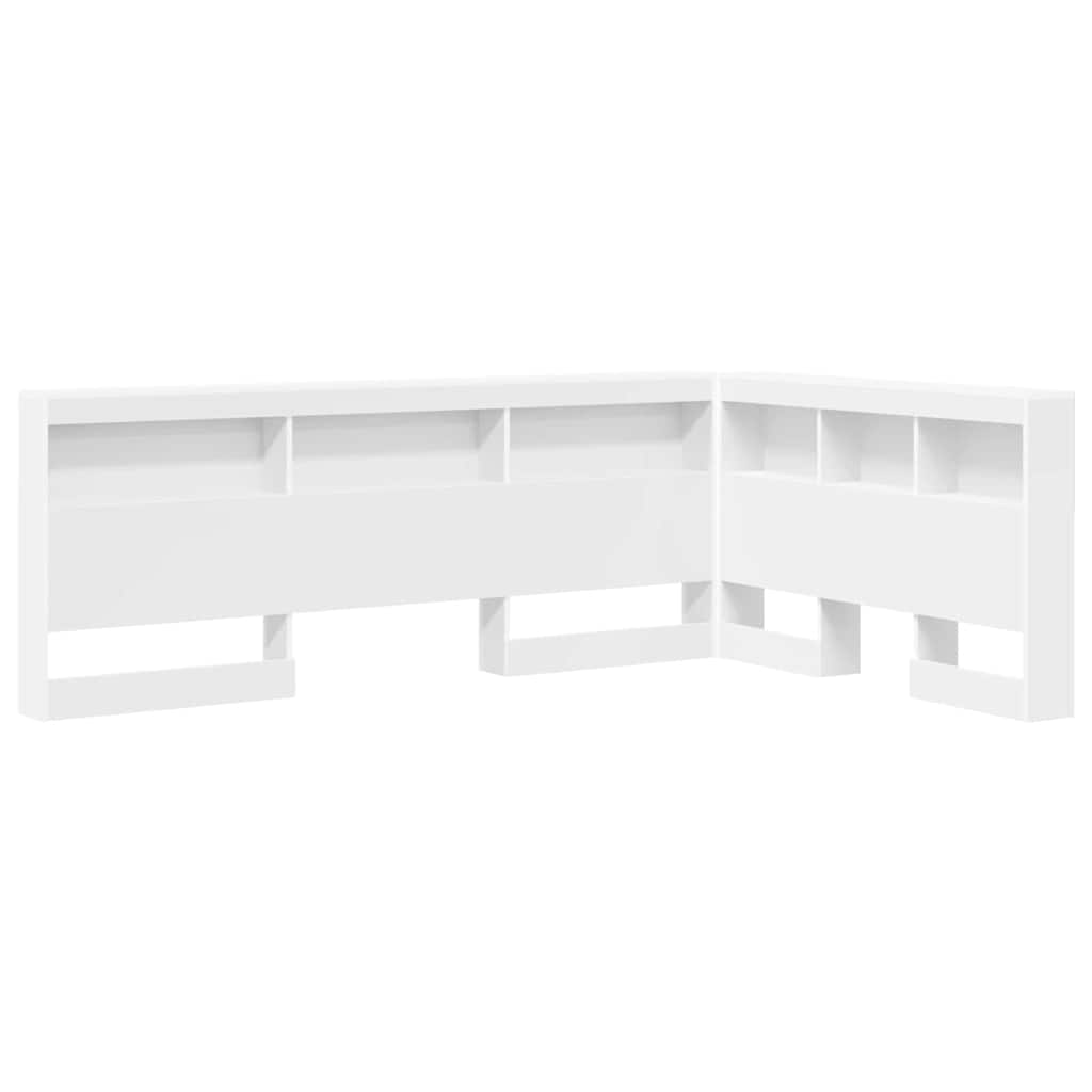 vidaXL Cabecera de almacenamiento Madera de ingeniería 217.5 x 137.5 x 76.5 cm Multicolor