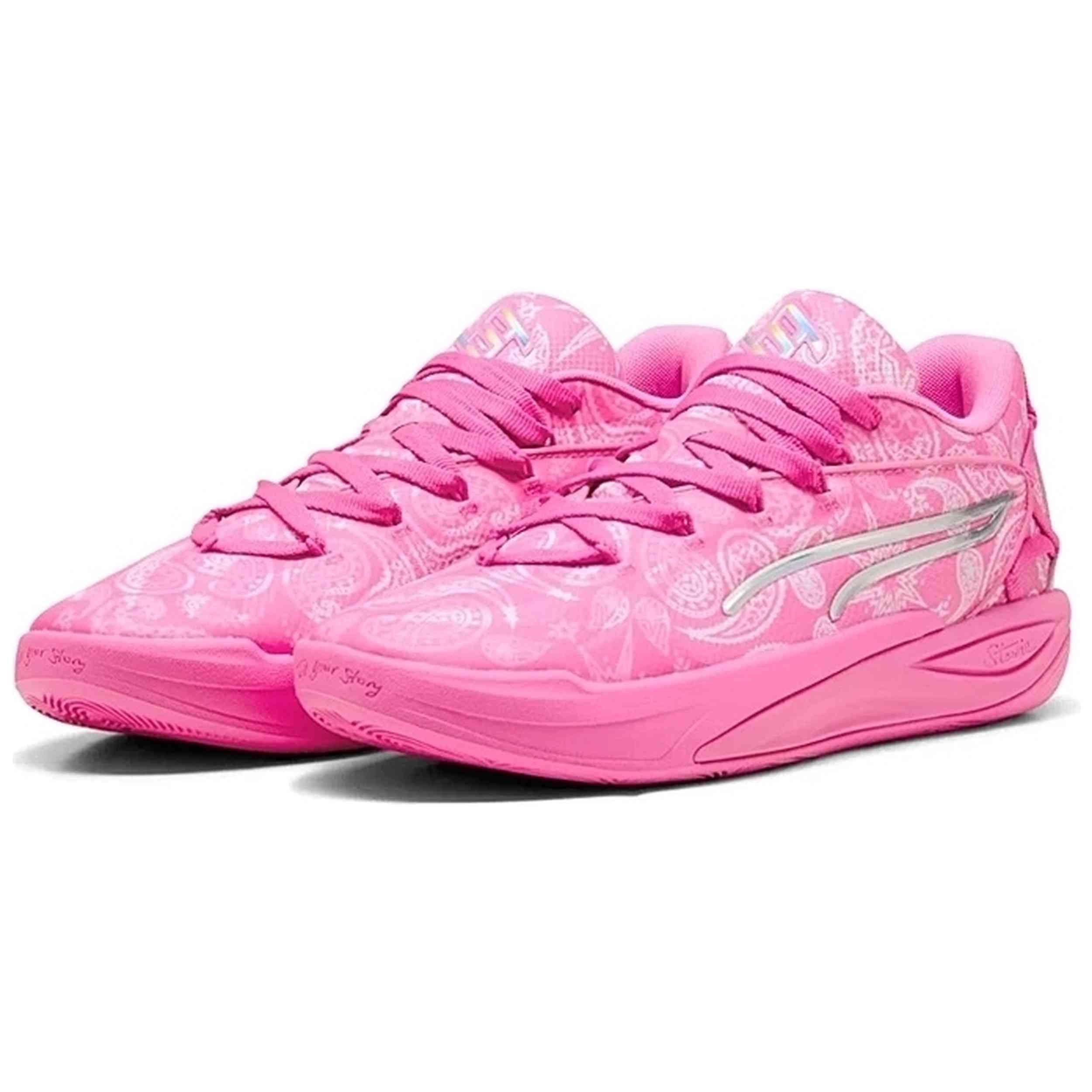 Zapatillas De Baloncesto Puma modelo Stewie 4 ST4RZ "Shooting Stars" para Mujer en color Rosa