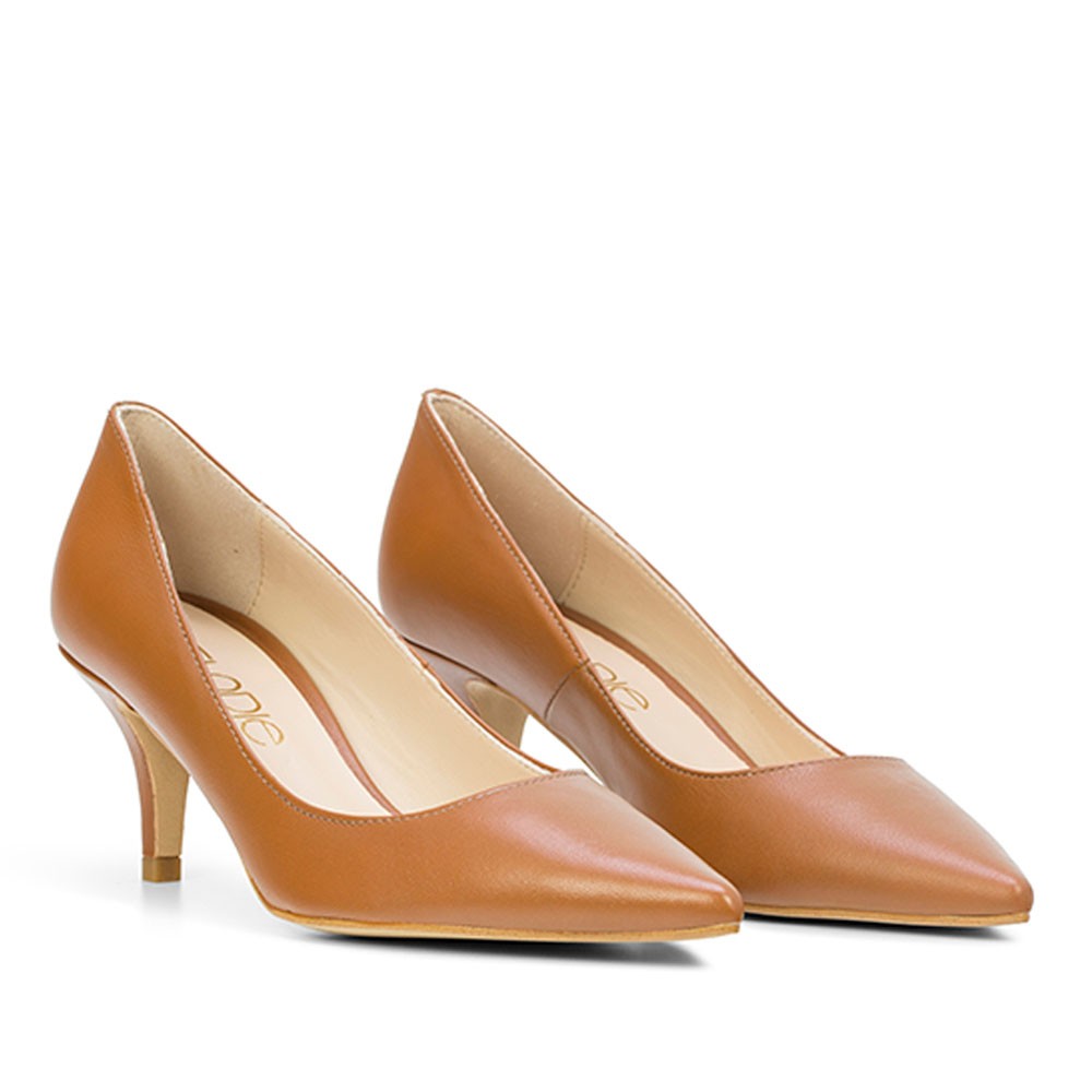 Zapato de Tacón Elegante y Cómodo Elodie Salón Amanda en Piel Napa Cuero