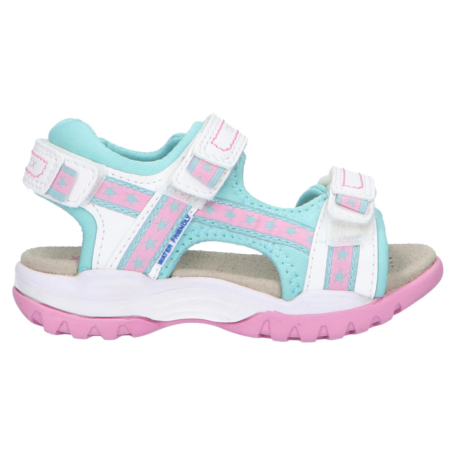 Geox j020wa 05415 j borealis c1393 white girl's sandals
