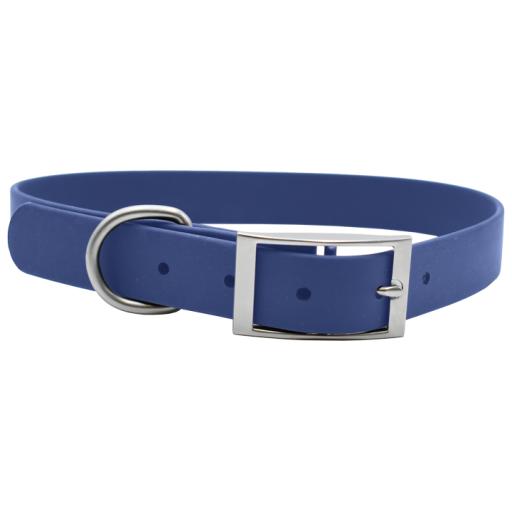 Musqui Collar para Perros de PVC Azul para Perros - M