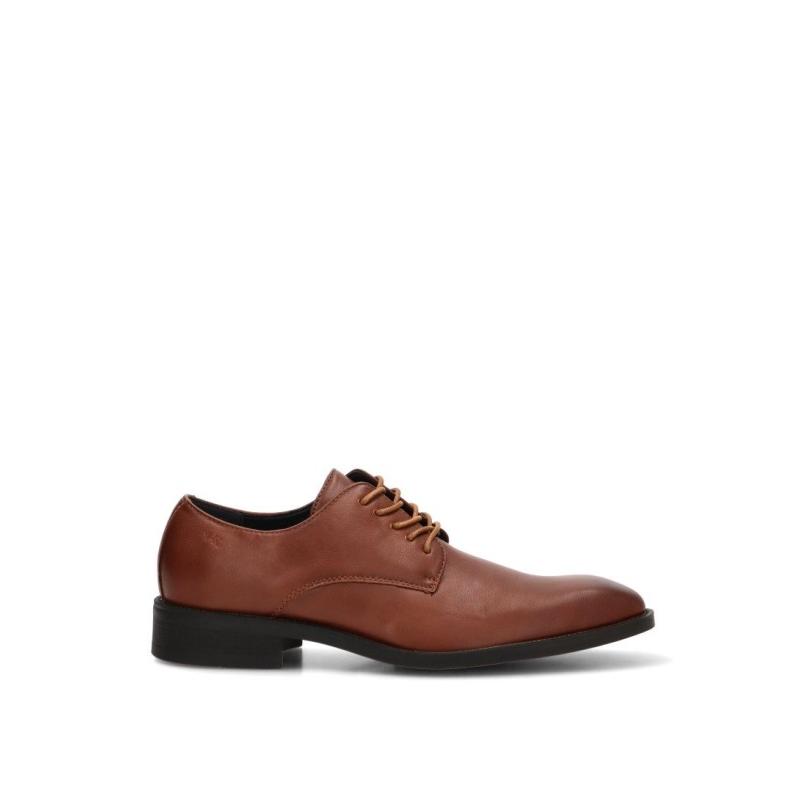 Bluchers Vestir Luna Collection - Hombre - Suela Plana - Modelo Vr3e-037 - Color Cuero