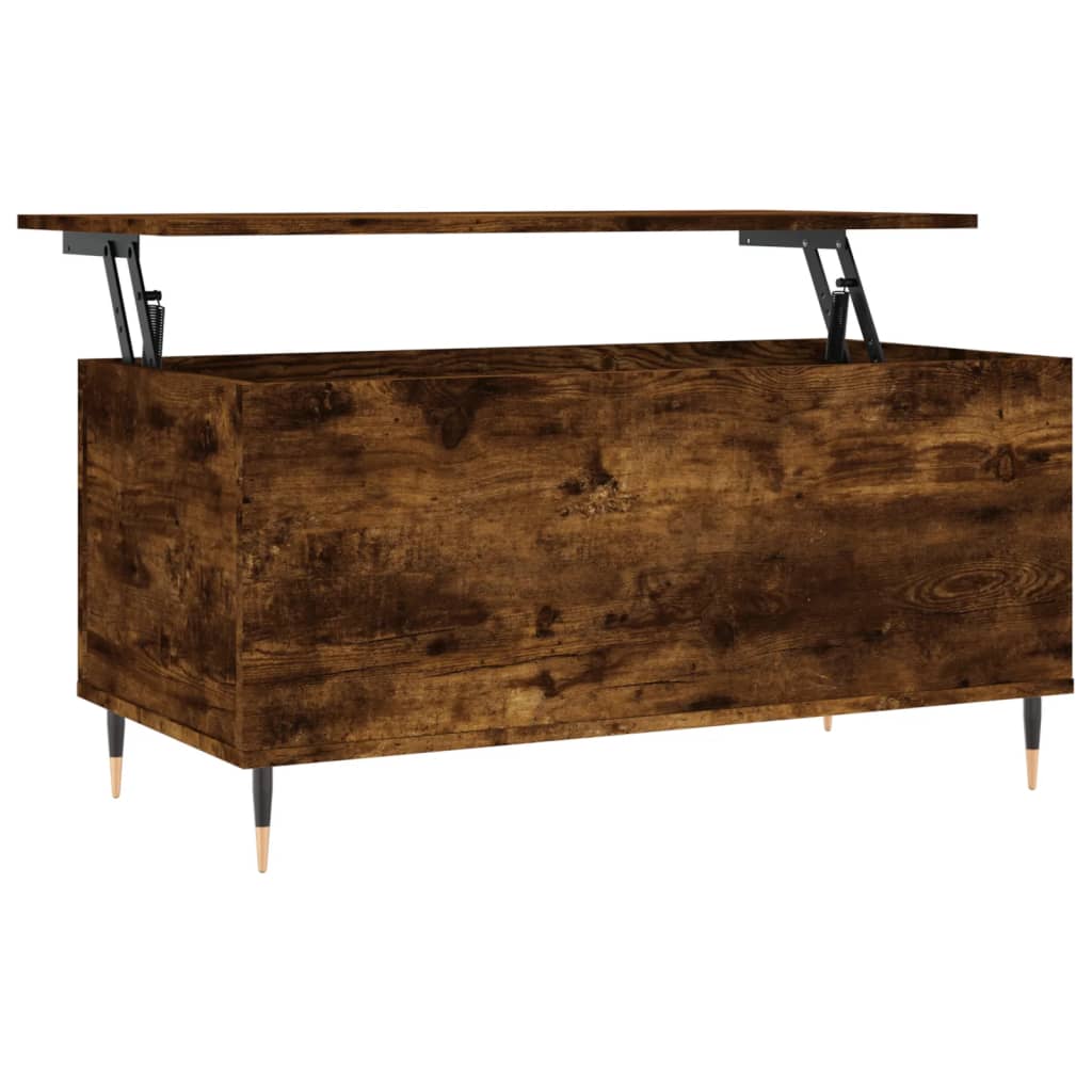 Vidaxl Mesa de Centro Madera Contrachapada 90x44,5x45 Cm Blanco