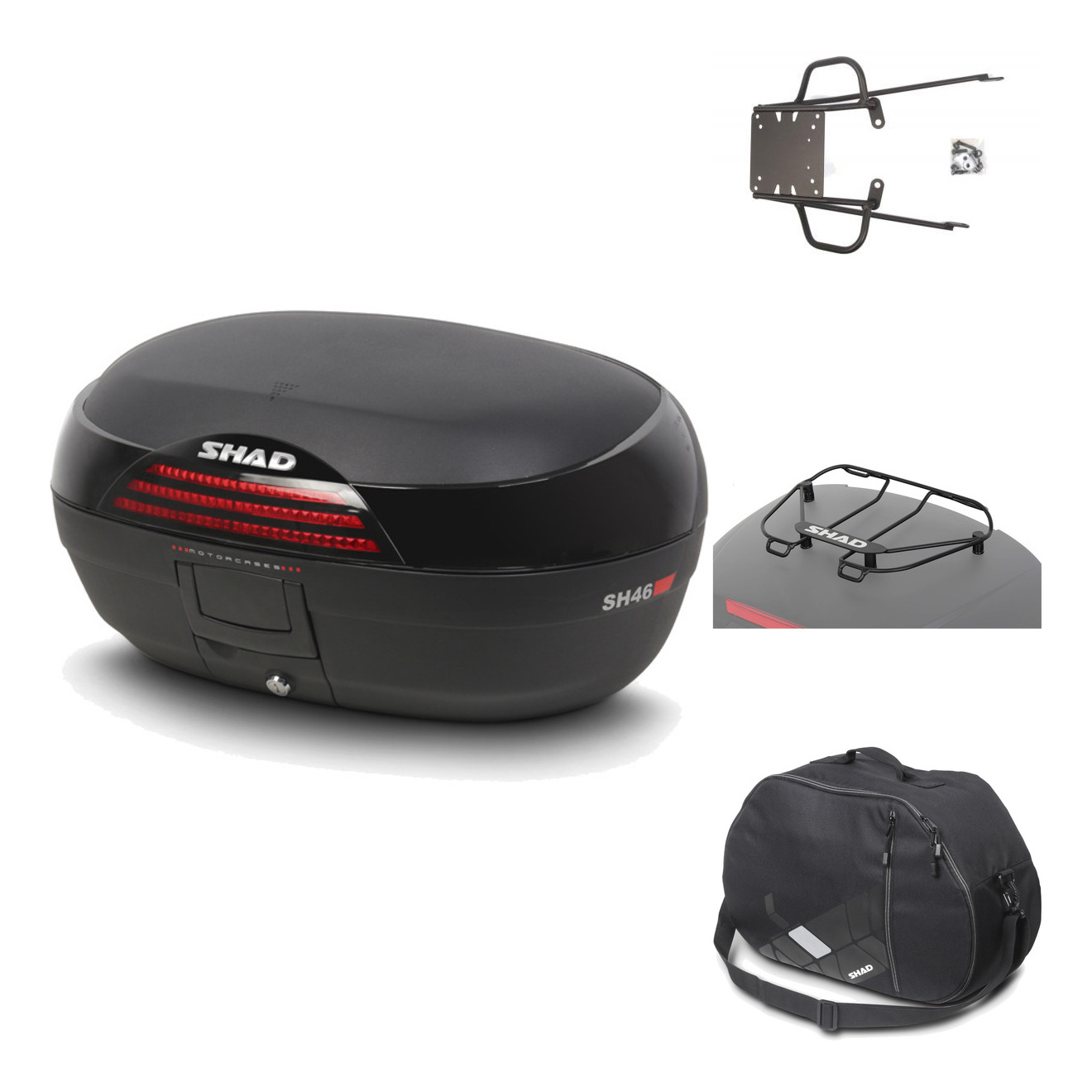 Baul Trasero + Herraje Montaje + Accesorios Sh46 Sh 46 New Model KIT-183379