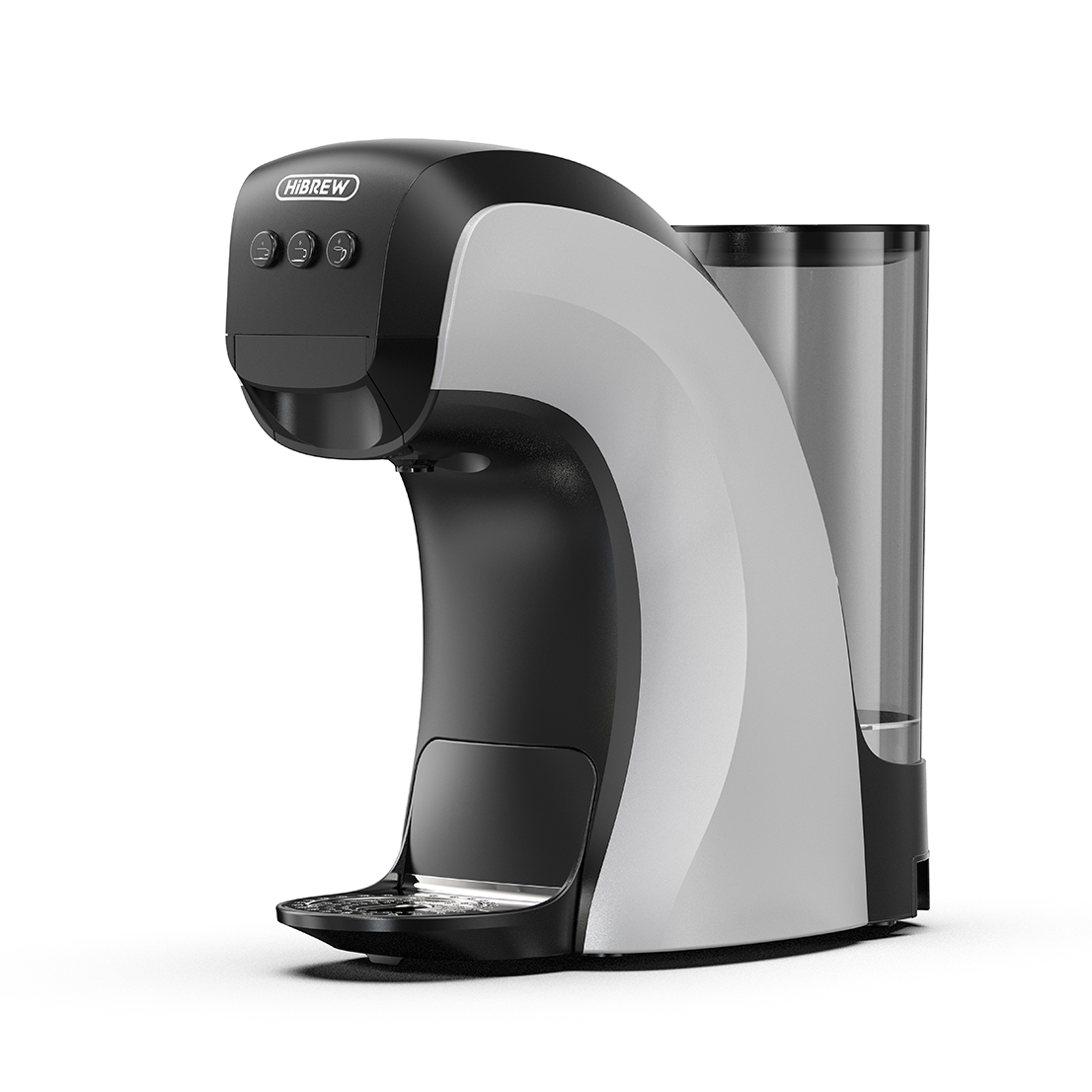 HiBREW H3B, Coffee Machine,3-in-1 Coffee Compatibility,Single/Double Cup Options,Removable 850ml Water Tank,20 Bar Pressure,Adjustable Cup Stand Heigh,Compact Machine Design,7 Temperature Settings