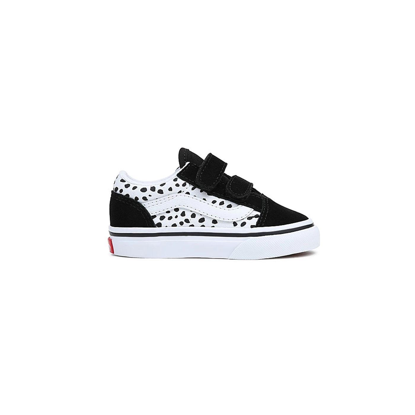 Zapatilla Niñ@ Vans Old Skool Negra Blanca Manchas