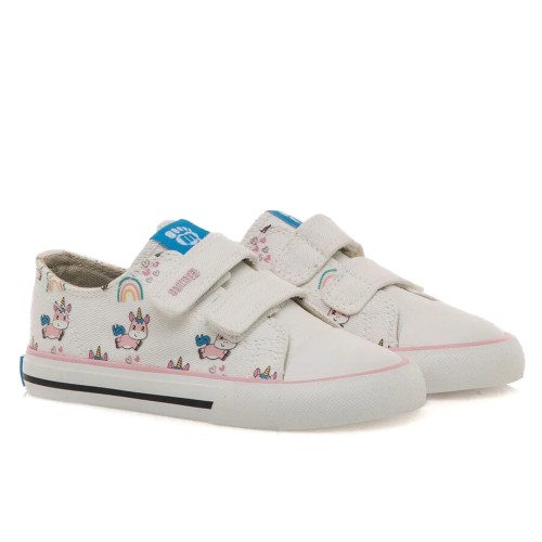 Zapatillas barefoot lona MUSTANG FREE 49044 con doble velcro.