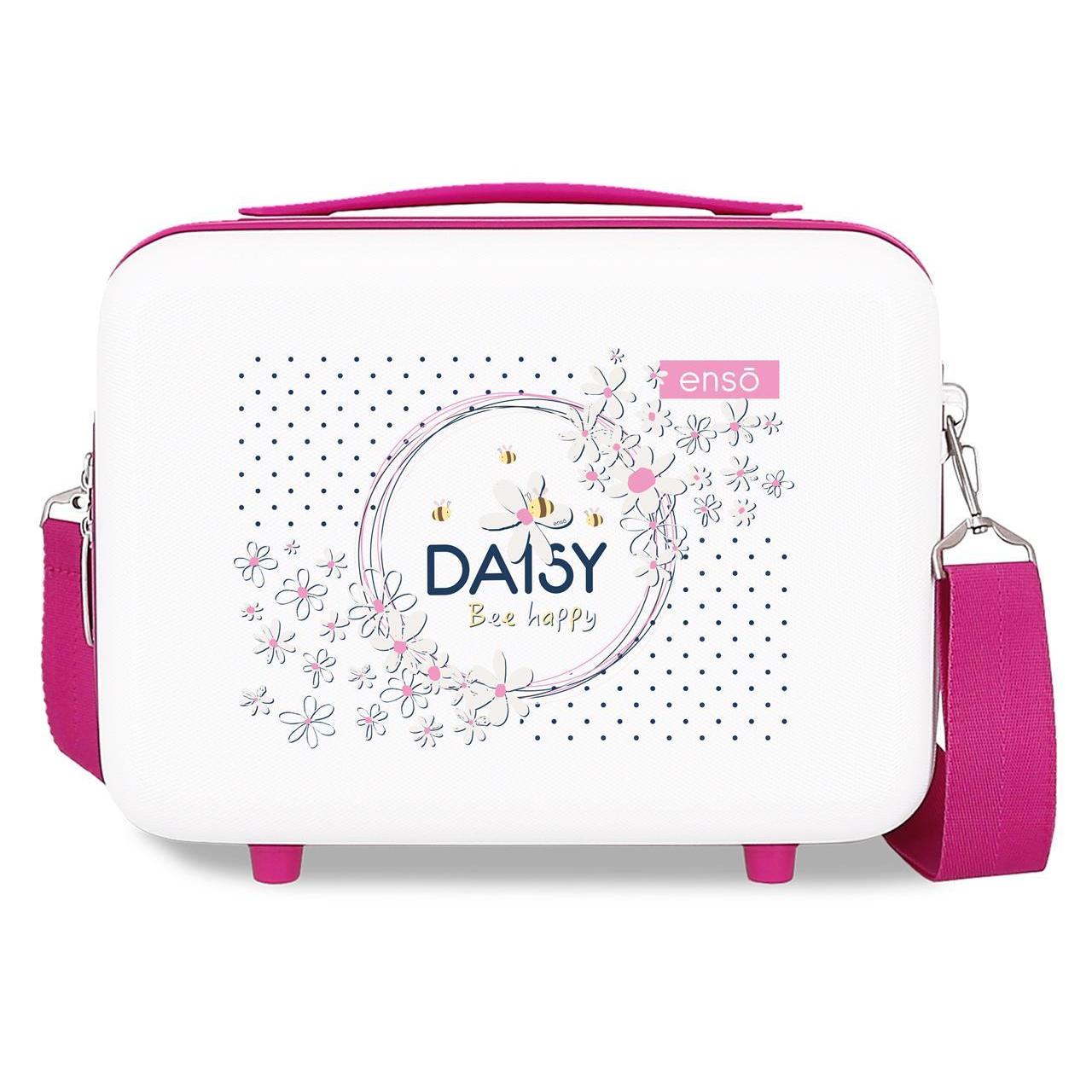 Neceser Abs Enso Daisy blanco 21x29x15cm