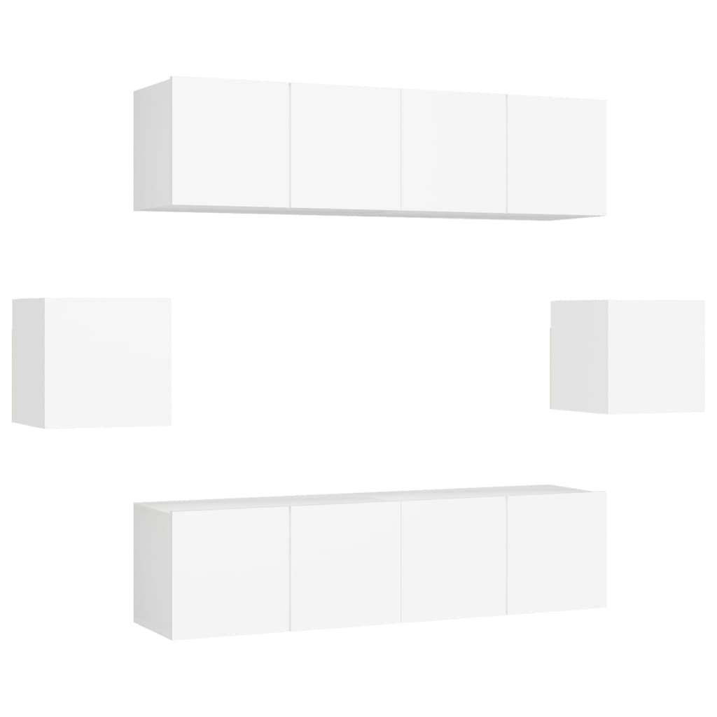 vidaXL Set muebles de salón TV 6 piezas madera ingeniería 60x30x30 cm, Mueble de Salon, Mueble TV, Mueble TV salon, Mesa de TV, Mueble tele