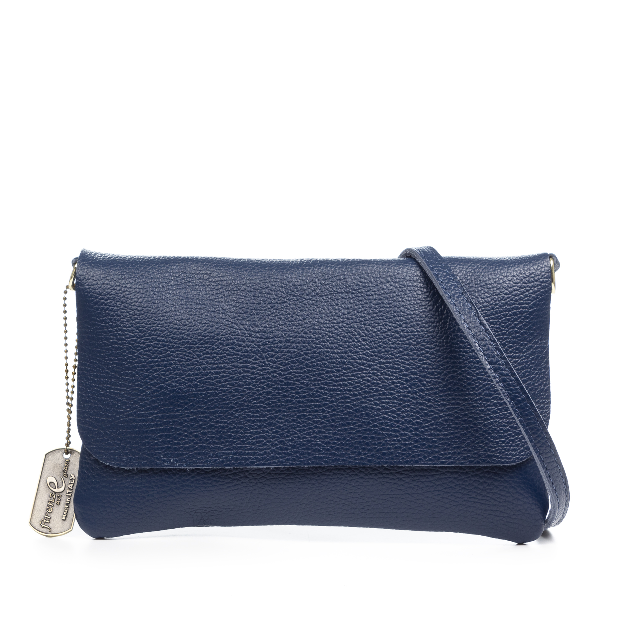 FIRENZE ARTEGIANI Aymavilles bolso bandolera mujer. Piel auténtica Dollaro. Fabricado en Italia 25x3x16 Cm.