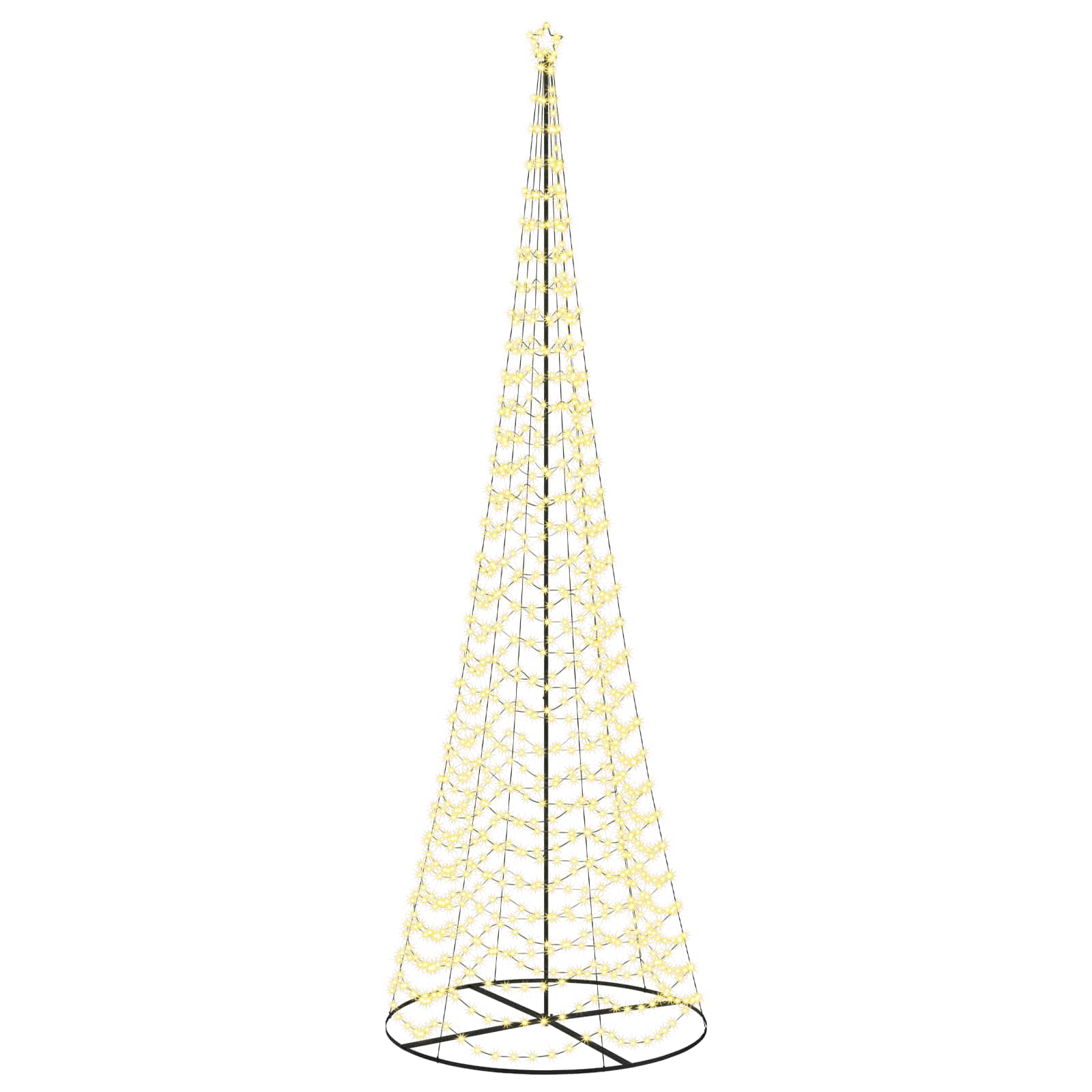 vidaXL Árbol de Navidad LED en espiral con base EKENAS 500 cm 868 LED