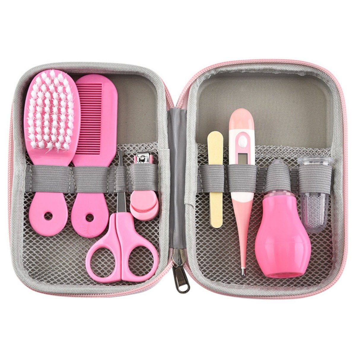 CA Set de manicura para Bebés, Kit De Cuidos para bebés de 8 piezas para Bebés