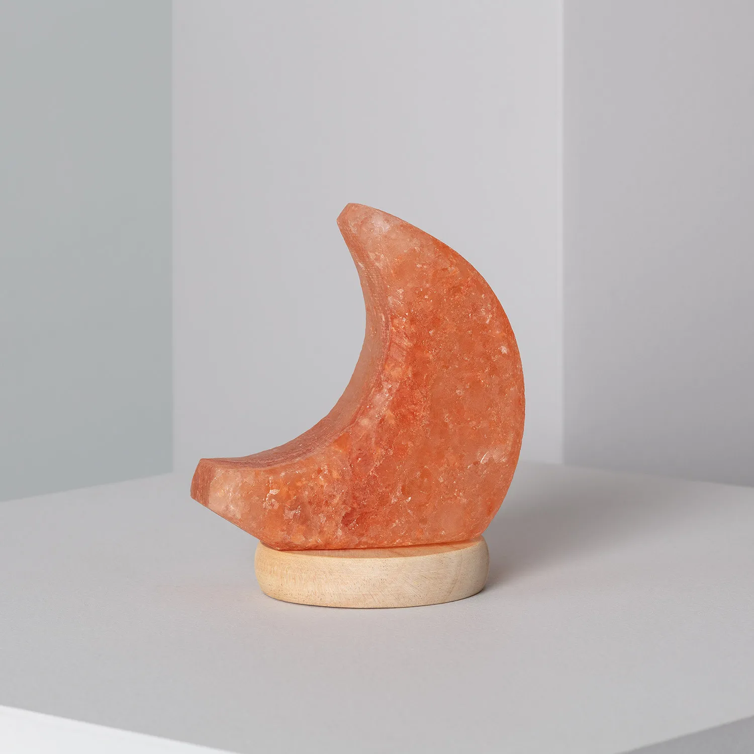 PLUSHOME Lámparas de Sal del Himalaya Naturales Alta Calidad con USB y Base de Madera