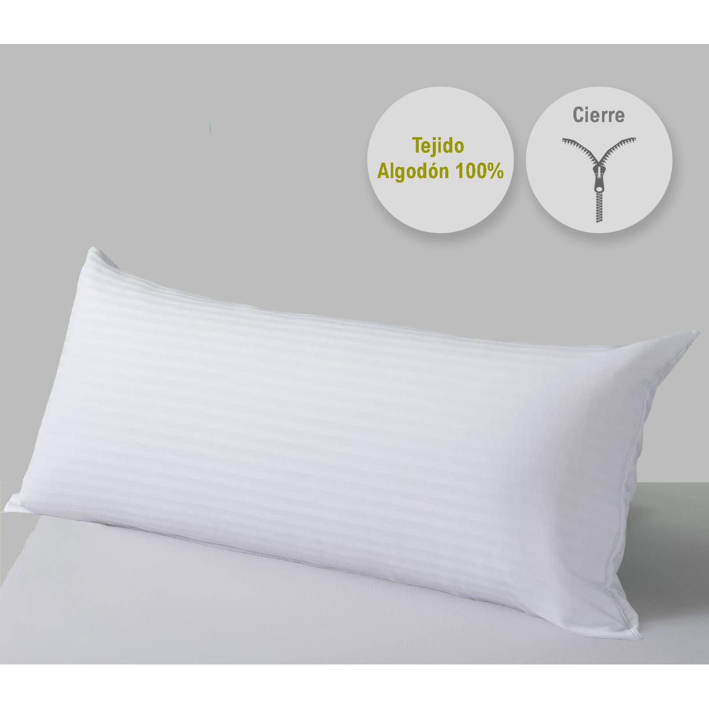 NORDIC HOME - Funda de almohada de Algodón NATURE - Suave y transpirable