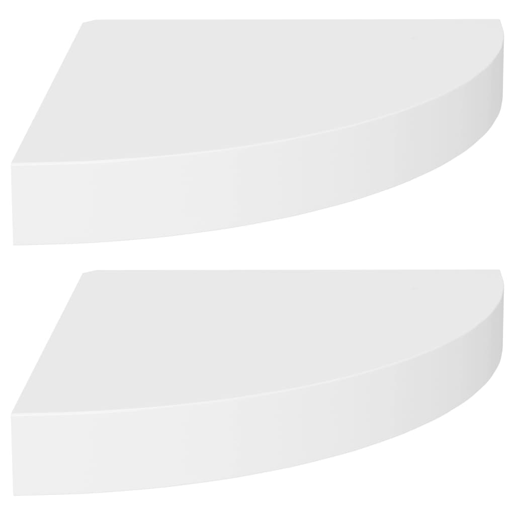 Vidaxl Estante Flotante de Pared 2 Uds MDF 25x25x3,8 Cm Blanco Brillante, Negro Brillante, Gris Brillante y Más