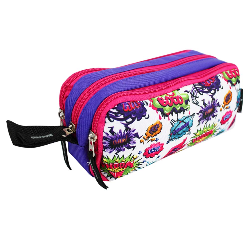 Starplast Estuche de Tela con 3 Cremalleras. 6 Diseños