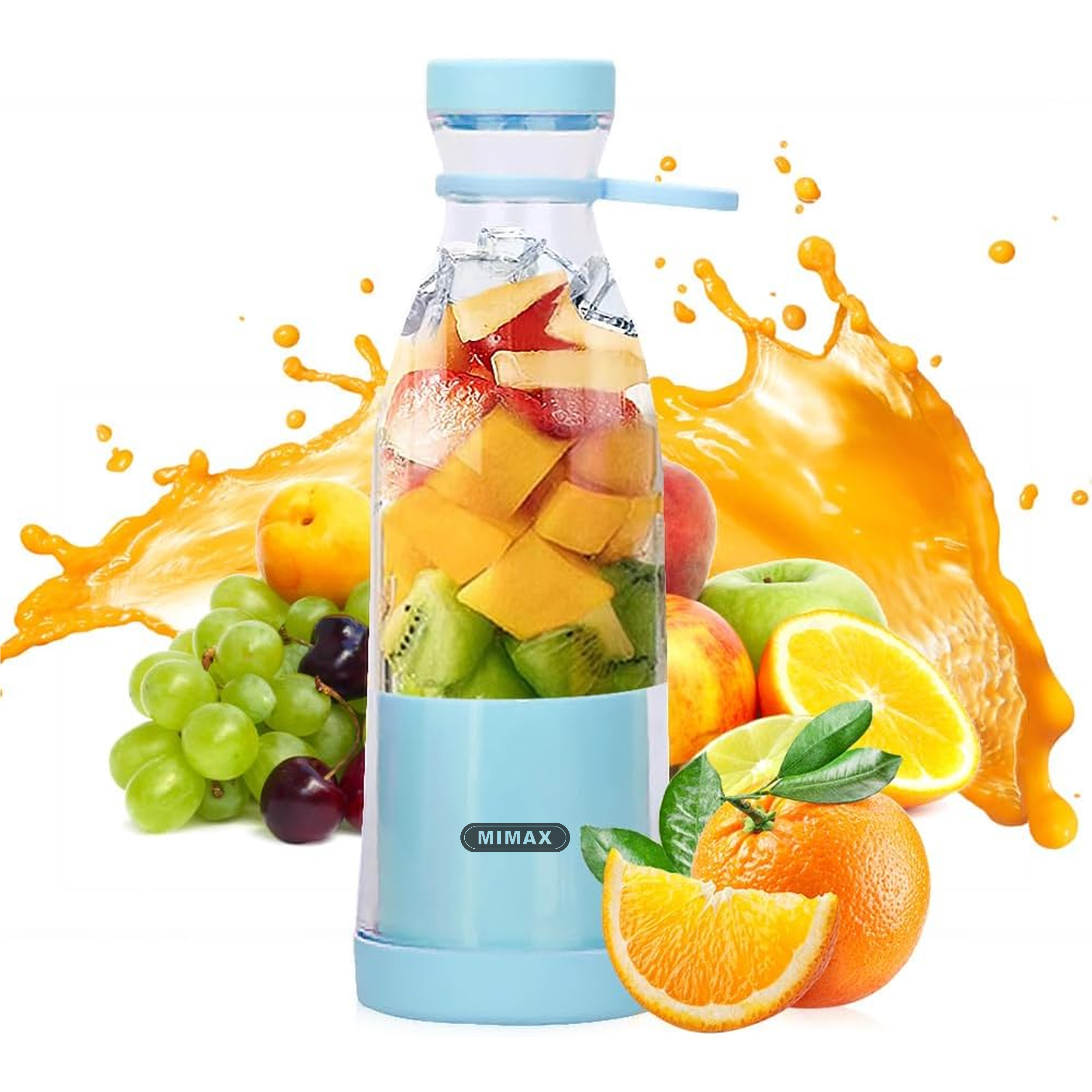Batidora Portatil Licuadora Smoothie Mezcladora Batidos Personal Recargable USB Portable Blender, Licuadora Frutas Inalámbrica Deporte Camping Fitness