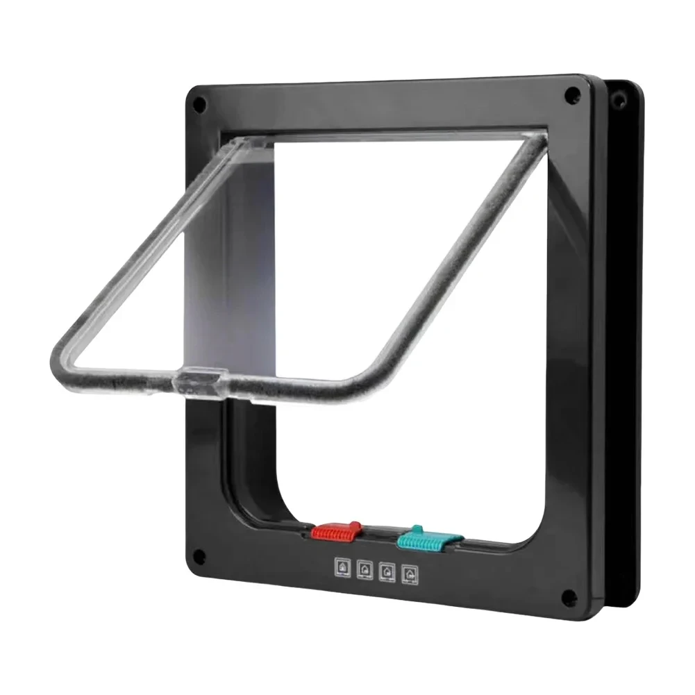 TK Puerta De Gato Con Ranura De Seguridad Para Pequeños Animales Puerta De Pet Para El Hogar Material Plástico Venta Individual