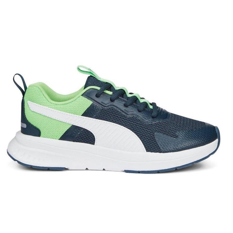 Zapatillas Puma Evolve Run Mesh azul verde y blanco deportivas Puma ligeras y comodas