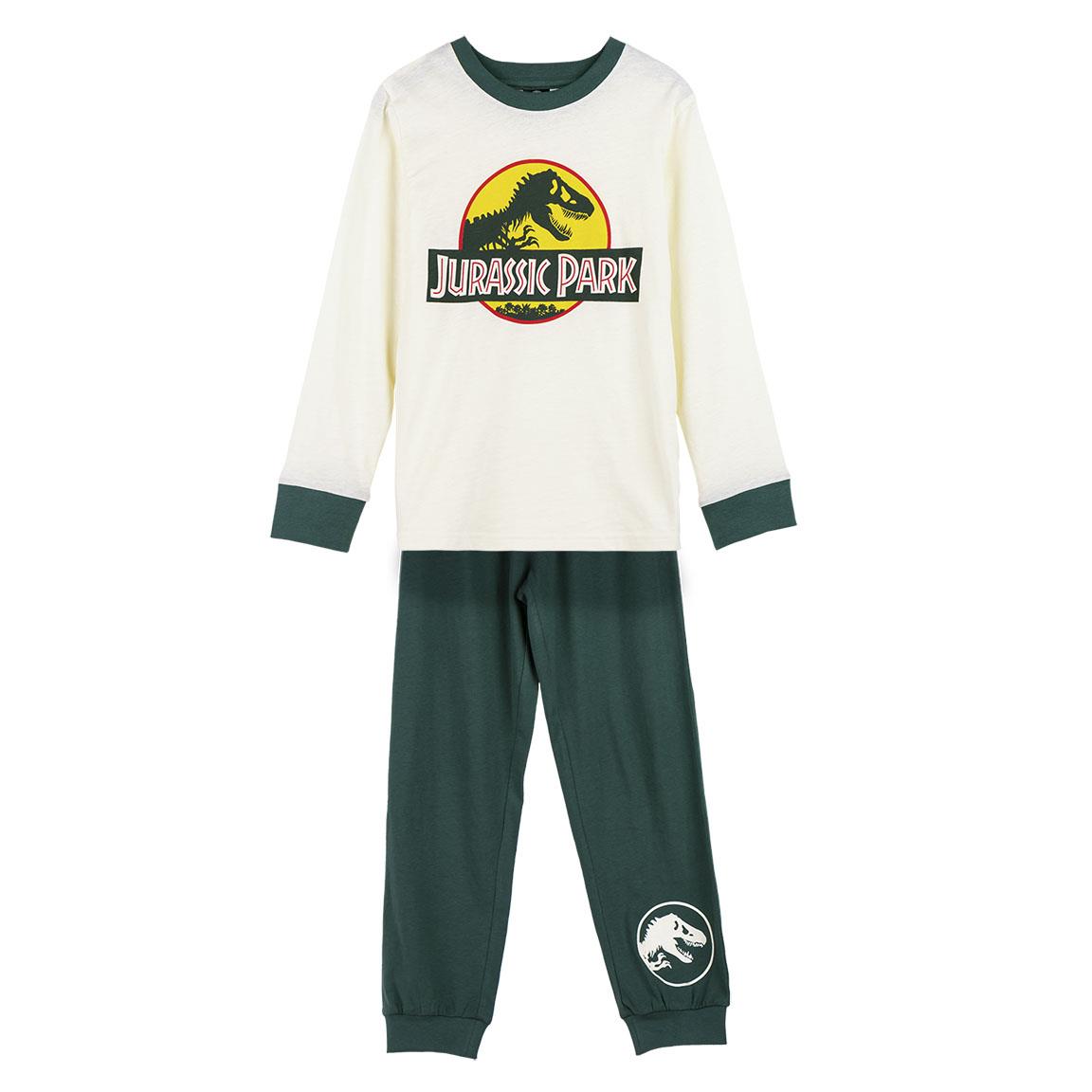 Cerdá Pijama Largo Single Jersey Jurassic Park, Color Beige