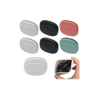 CA Sollbry - Estuche de silicona para auriculares (6 unidades), con cable, para guardar auriculares, cable USB y llaves.