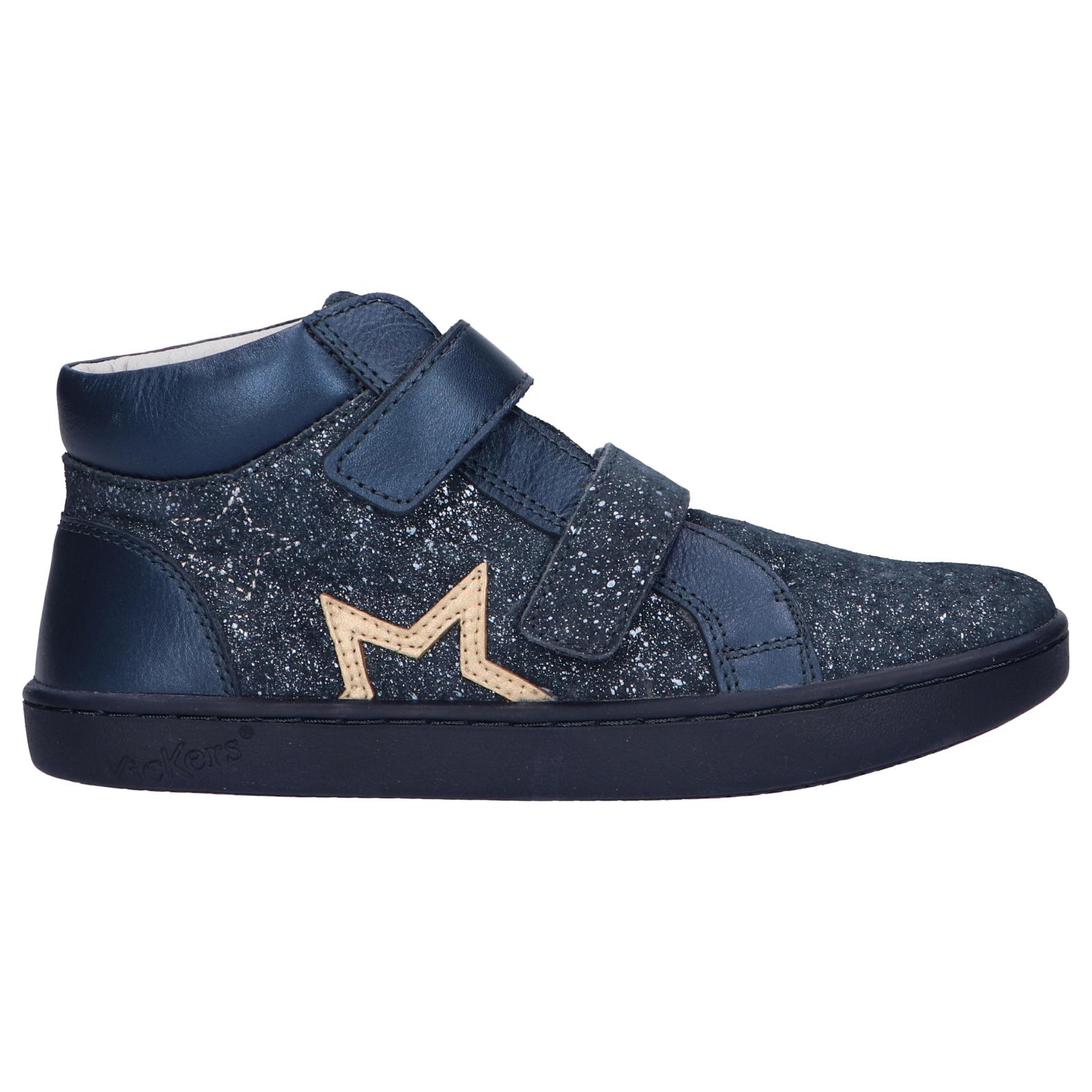 Kickers girl's ankle boots 829990   Lilukro 103 marine metallise
