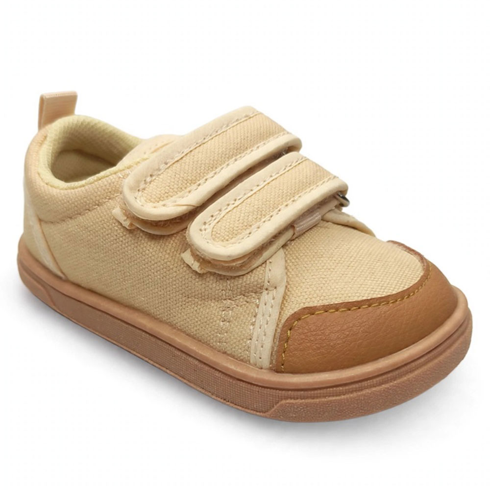 Blanditos by Crio's Zapatilla Lona Niño KOI BEIG26V Respetuoso Barefoot calzado niños Blanditos Summer ROYALE CORDONETS