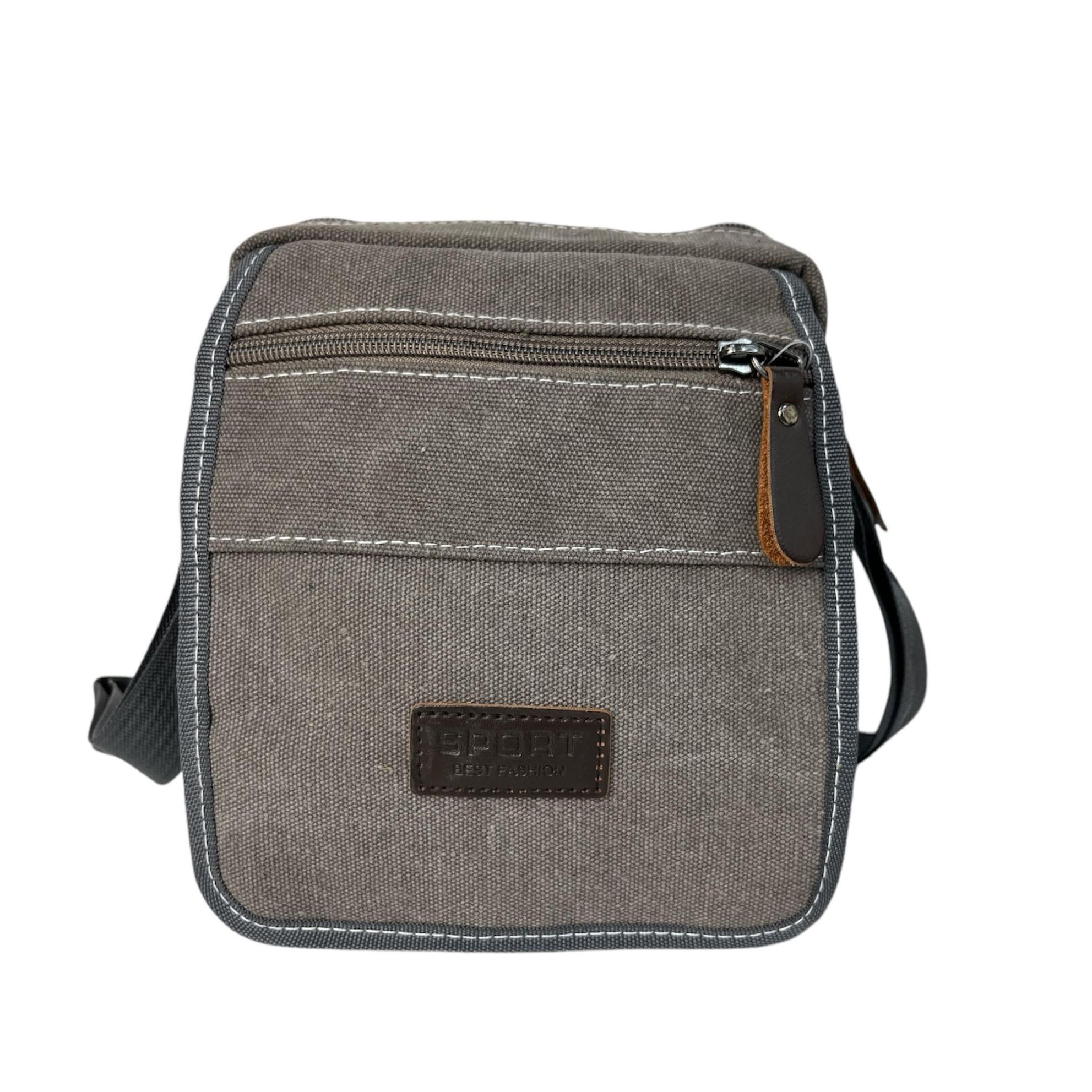 MEJORADA bandolera con solapa para hombre,material de lona fuerte duradero.MEDIDA 20×16×8CM