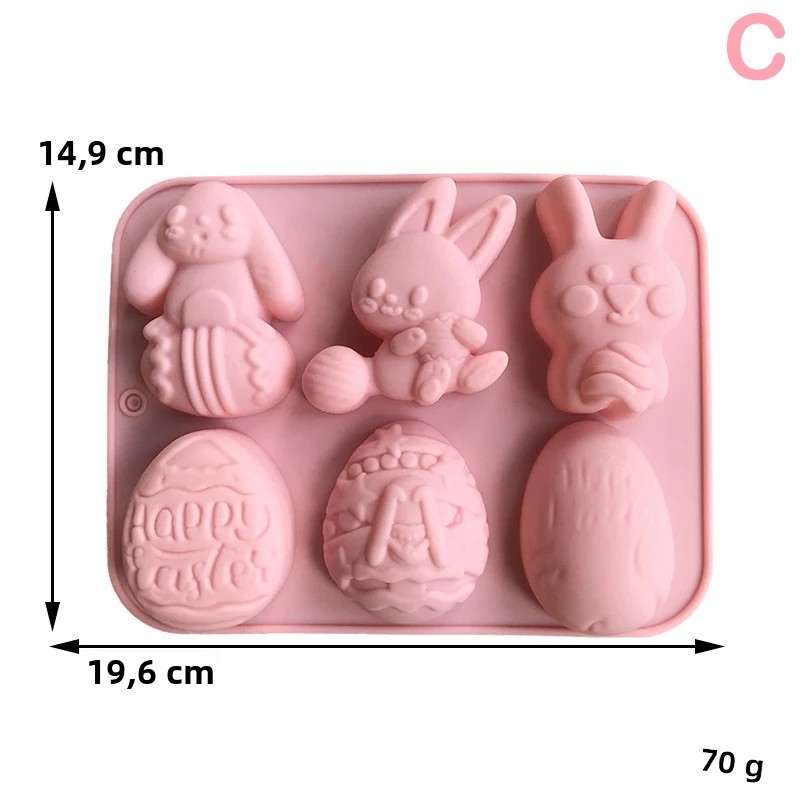 TK Molde De Silicona De Conejito De Pascua 2024 Para Hacer Chocolate Y Gelatina Forma De Conejito Para Decorar Pasteles Y Galletas De Fiesta De Pascua