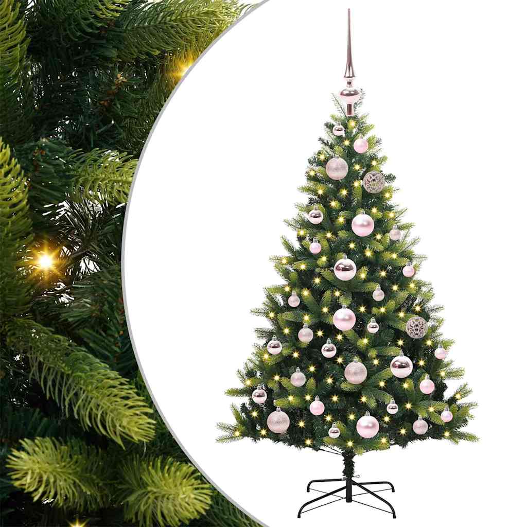 vidaXL Árbol de Navidad Artificial Articulado 150 LEDs Verde 120 cm