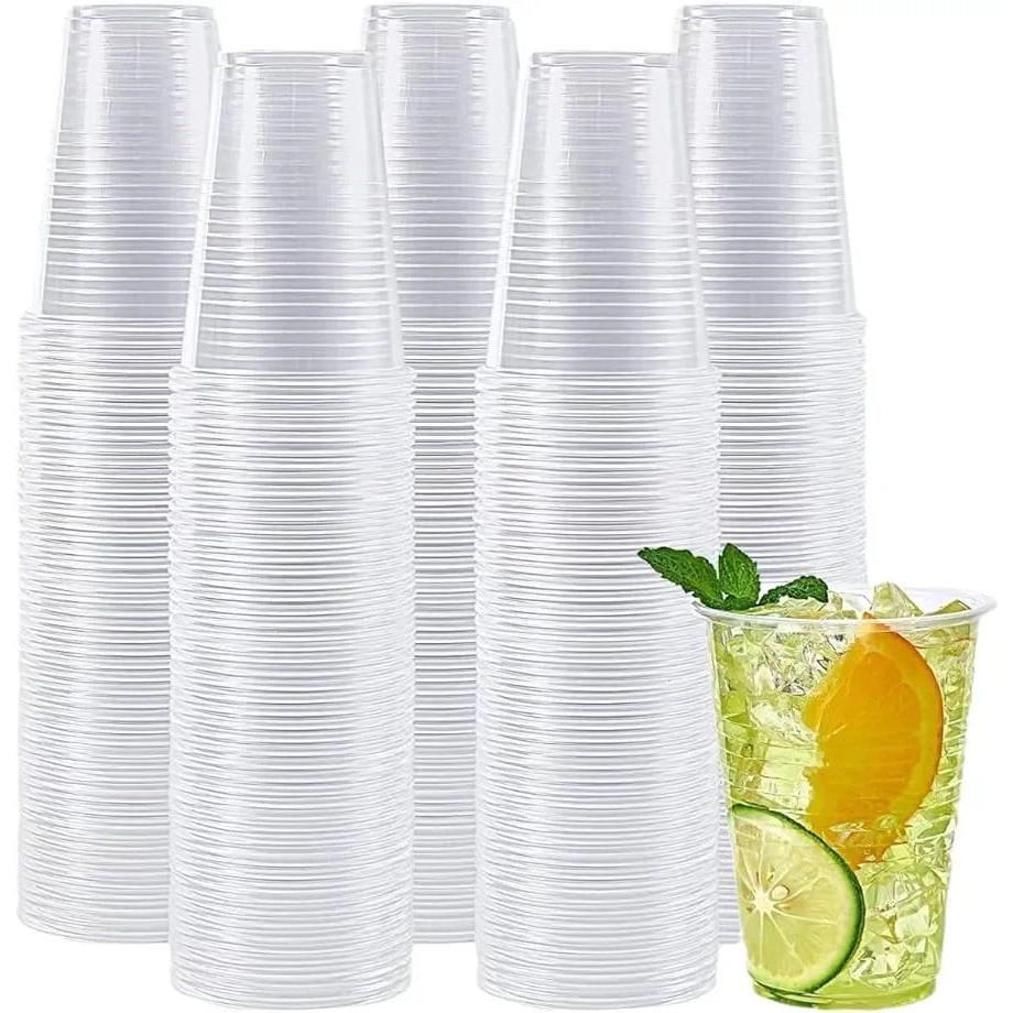 Vasos de plastico desechables 330ml Vasos Reutilizables de plástico polipropileno Transparente ideal para fiestas y eventos 50/100/200U surtidos de cantidad a elegir Top calidad garantizada