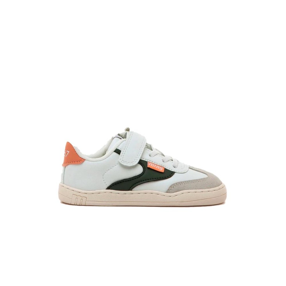 Mustang - Zapatillas deportivas Barefoot Mustang 48953 para niñas, estilo minimalista blanco y suela flexible sin estructura rígida