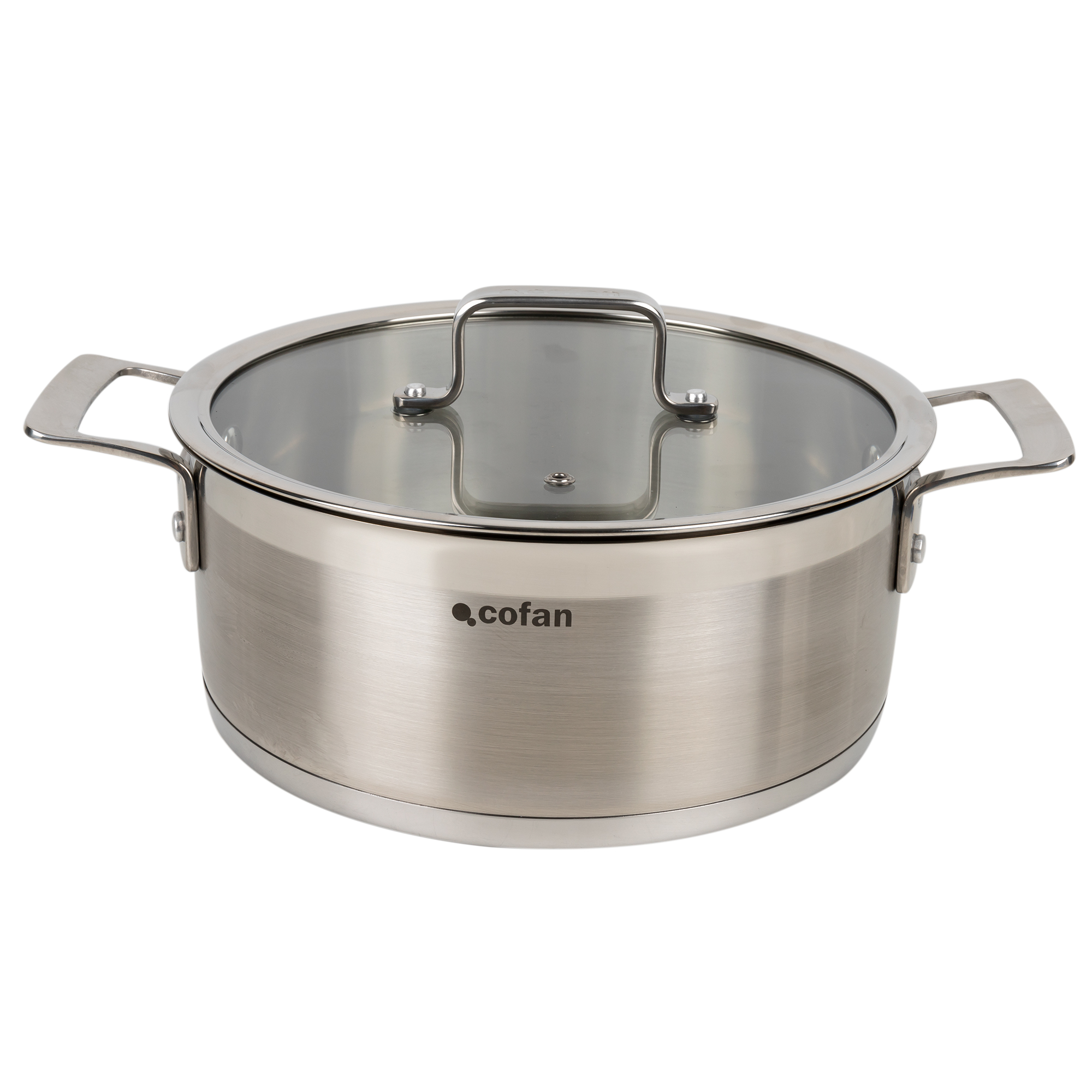 Cacerola de Acero Inoxidable Cofan | Tapa Incluida | Diferentes Medidas y Capacidades | Compatible con Todo Tipo de Cocinas | Arte de la Cocina