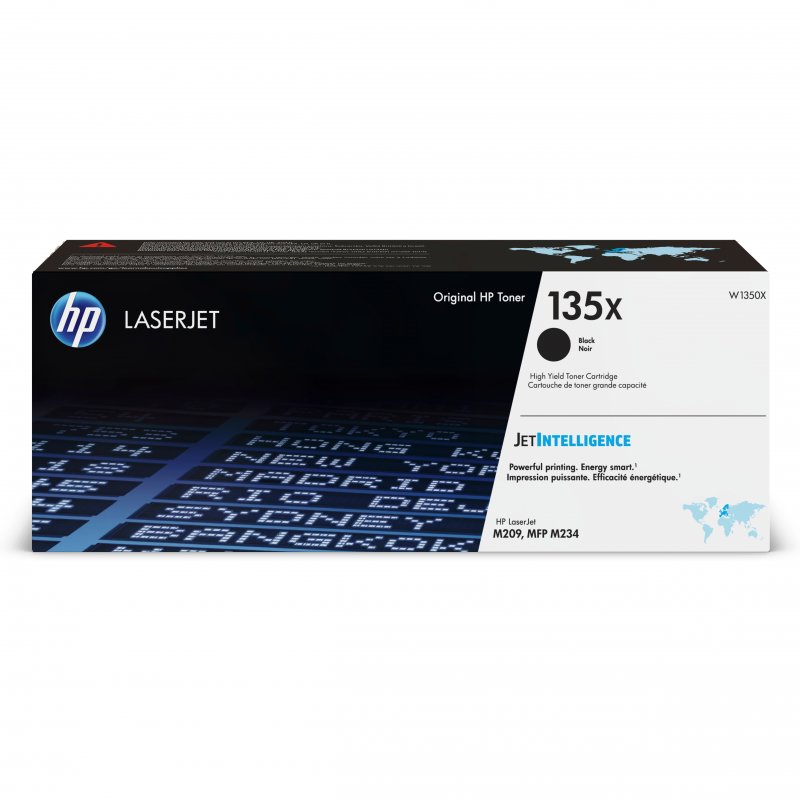 HP LaserJet 135X Original High Capacity Black Toner Cartridge for HP LaserJet M209dwe, M209dw, MFP M234dwe, M234dw - Prints up to 2400 pages with innovative security technology, individual pack from Japan.