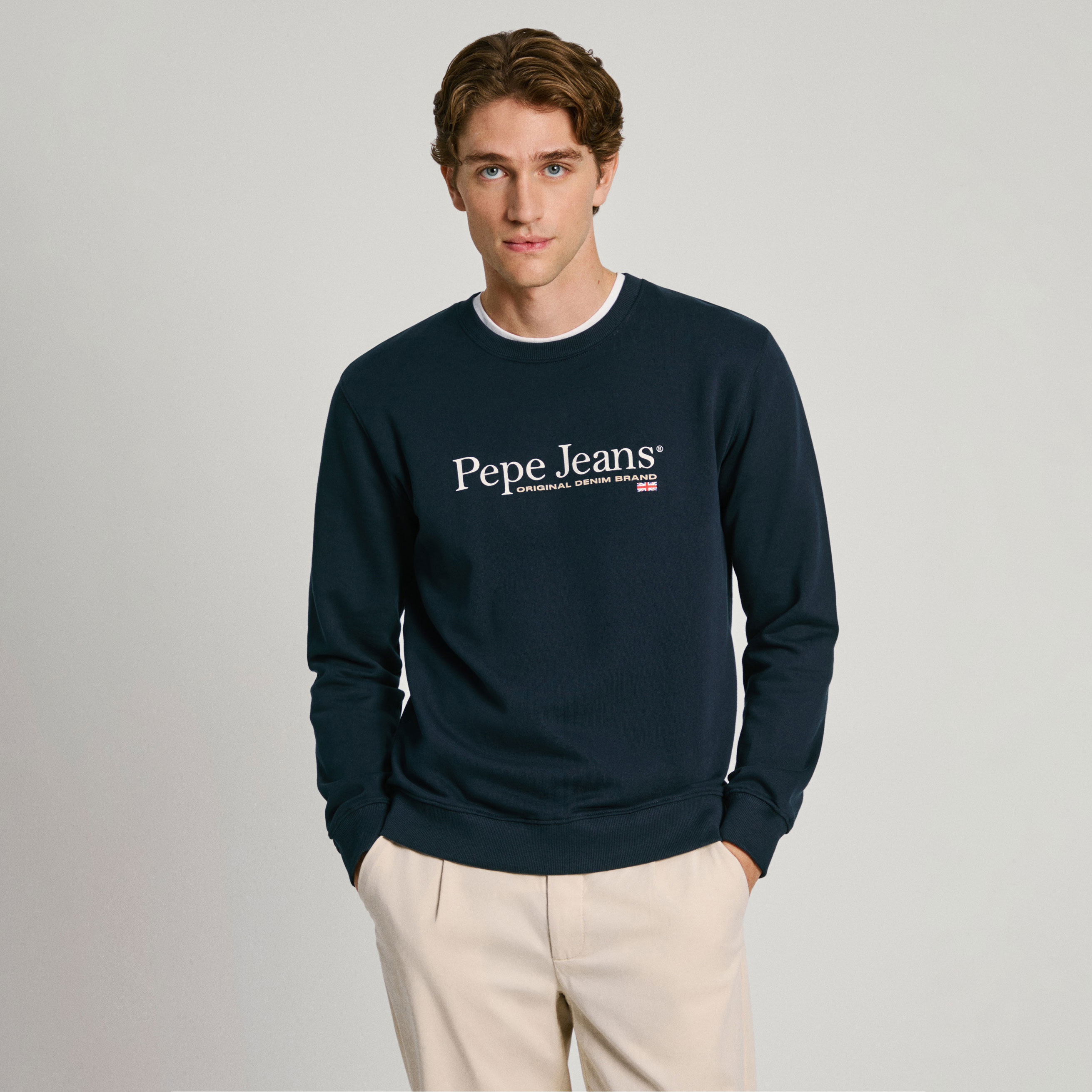 Pepe Jeans Sudadera Sean con cuello redondo PM582699-594 , para Hombre