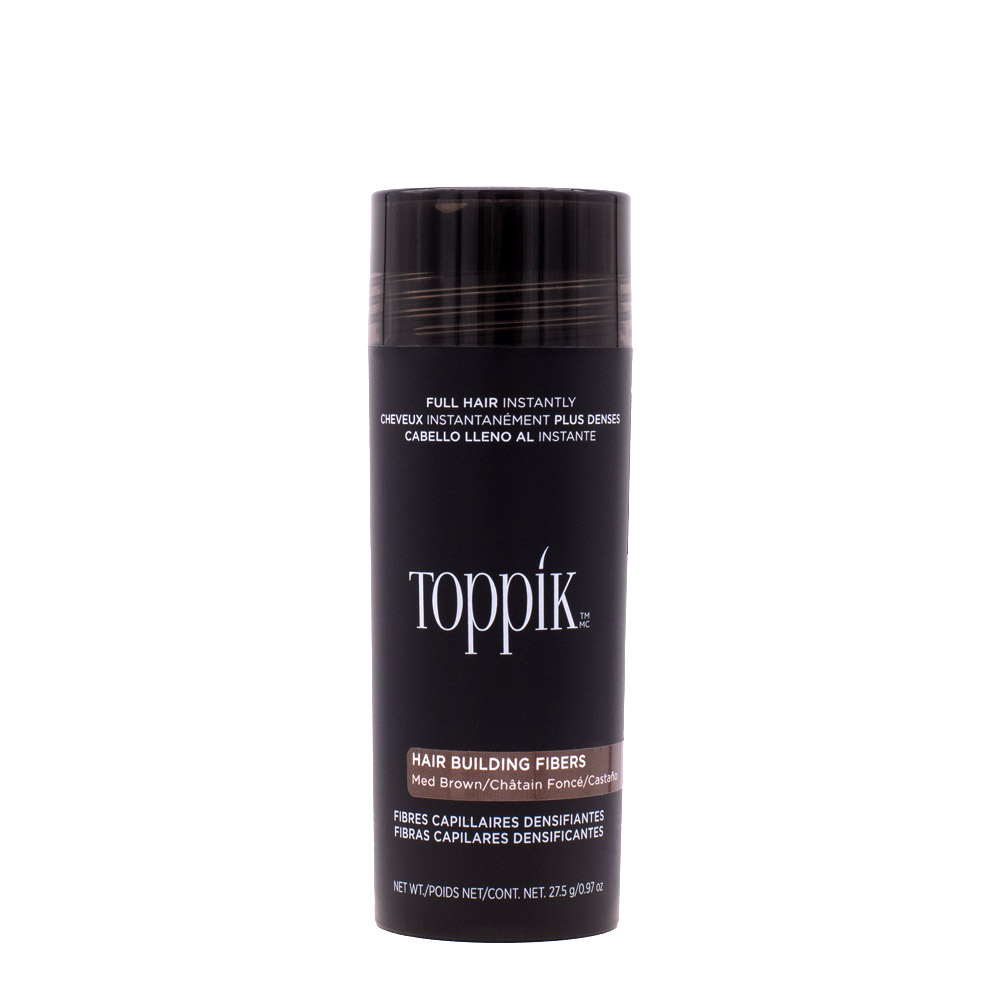 Toppik Hair Fiber Castaño Medio 27,5gr - fibras de queratina