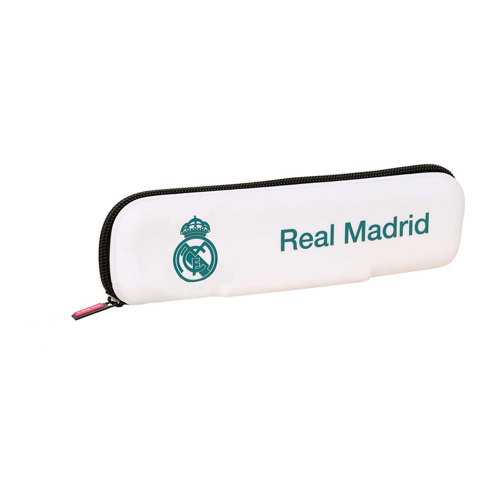 SAFTA | Portatodos Estuches Escolares Real Madrid Equipación 26/27, Organizadores con Cremallera, Modelos Doble, Triple, Triple Big, Rectangular, Zapatilla y Silicona, Licencia Oficial