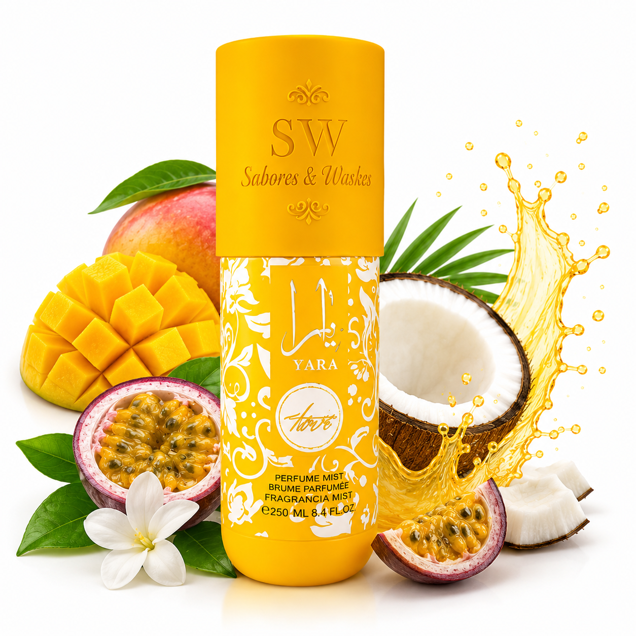 Yara Tous Hair & Body Fragrance Mist 250ml Sultan Al Waha – Bruma Corporal y Capilar dulce y tropical