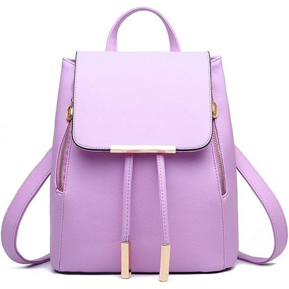 Esta elegante mochila para mujer está hecha de cuero sintético, adecuada para viajes y uso diario, y está hecha de material PU