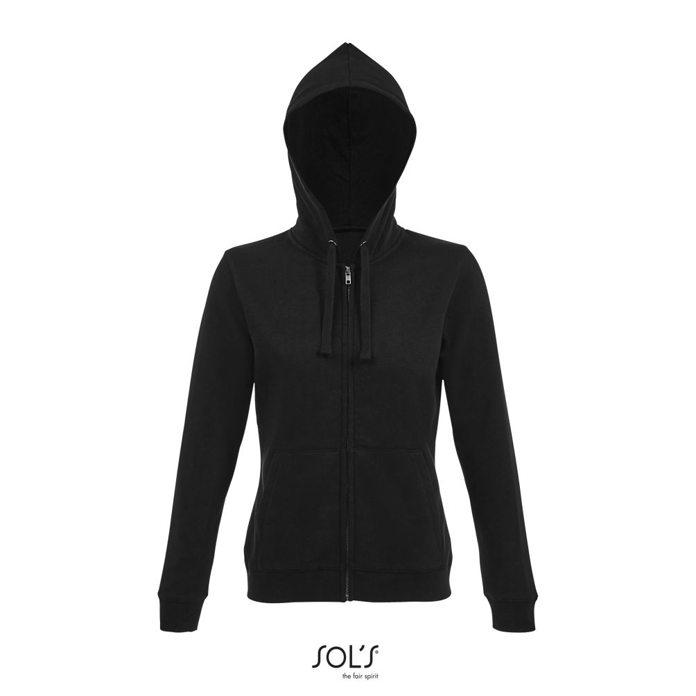 SOL'S SPIKE WOMEN – Sudadera con Capucha y Cremallera para Mujer