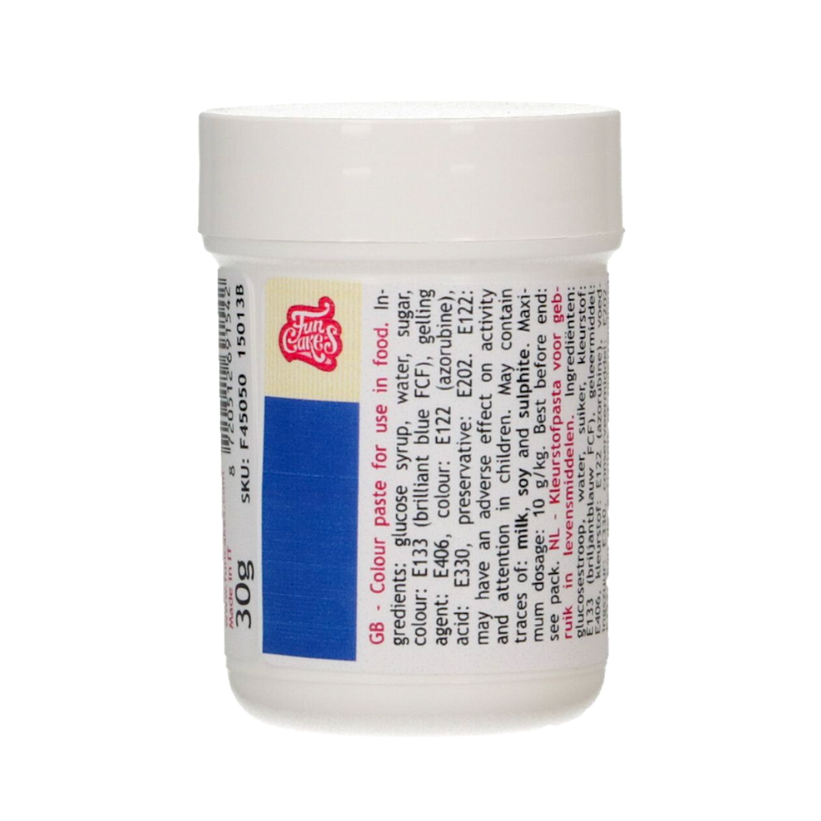Colorante en Pasta Funcakes - Azul Real 30g | Ideal para Colorear