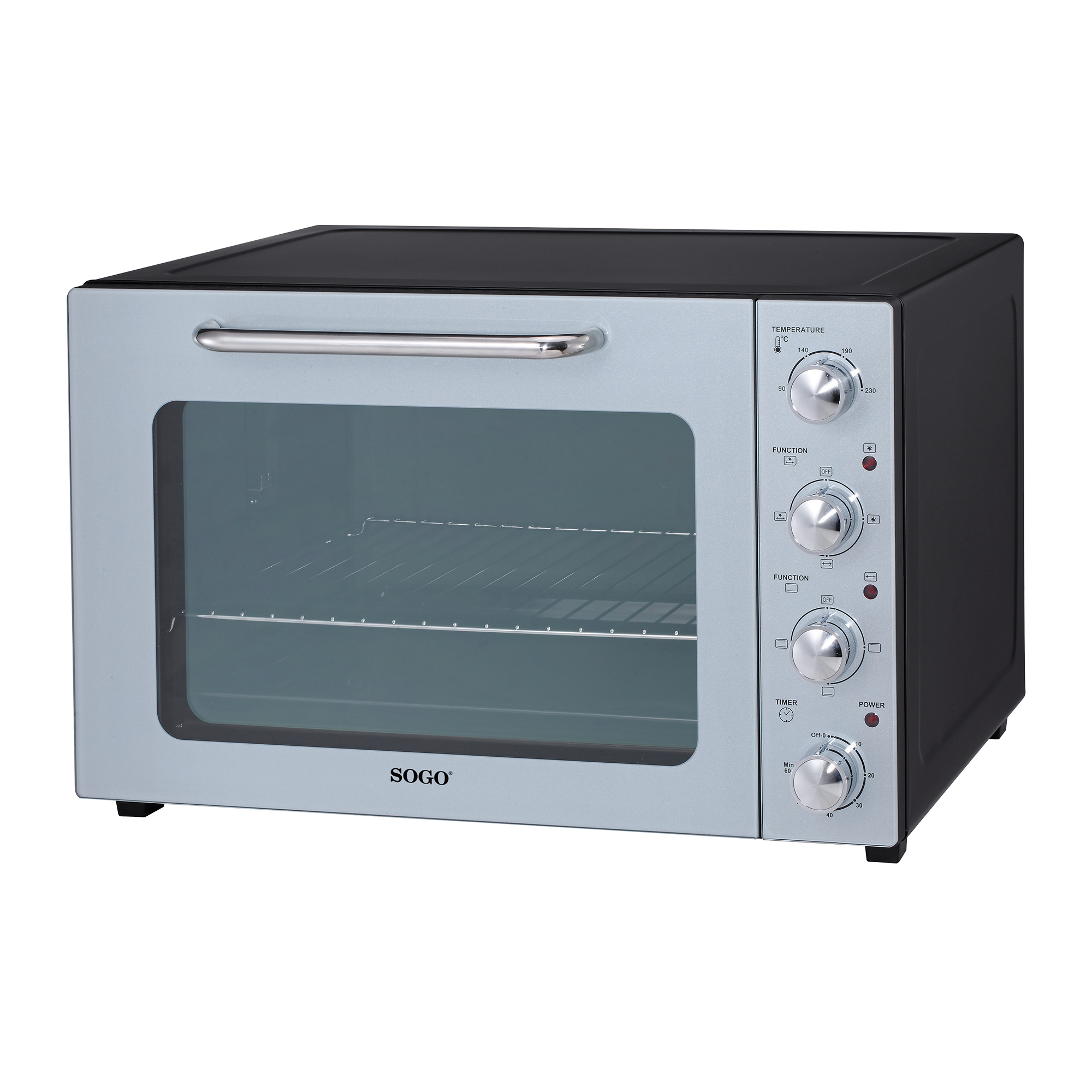 Horno De Convección, Rustidor Y Gratinador-58L-2000W