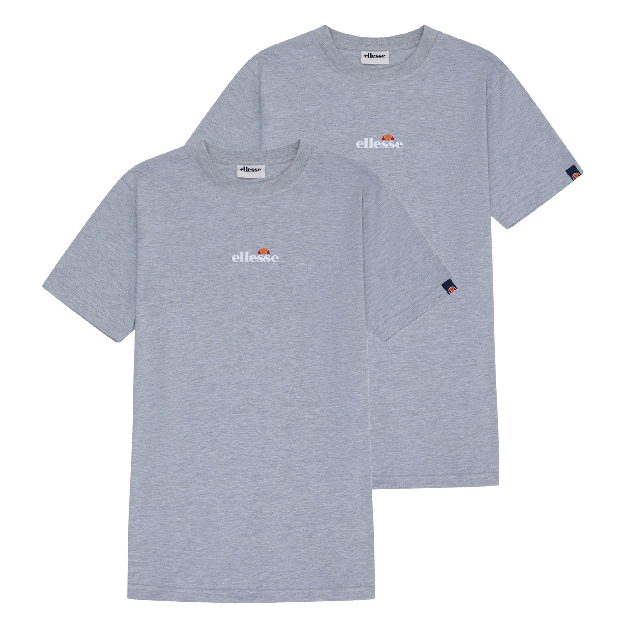 ellesse Camiseta para hombre Paquete de 2 - OLLIO 2, manga corta, cuello redondo, logotipo, algodón, liso OLLIO 2 TEE