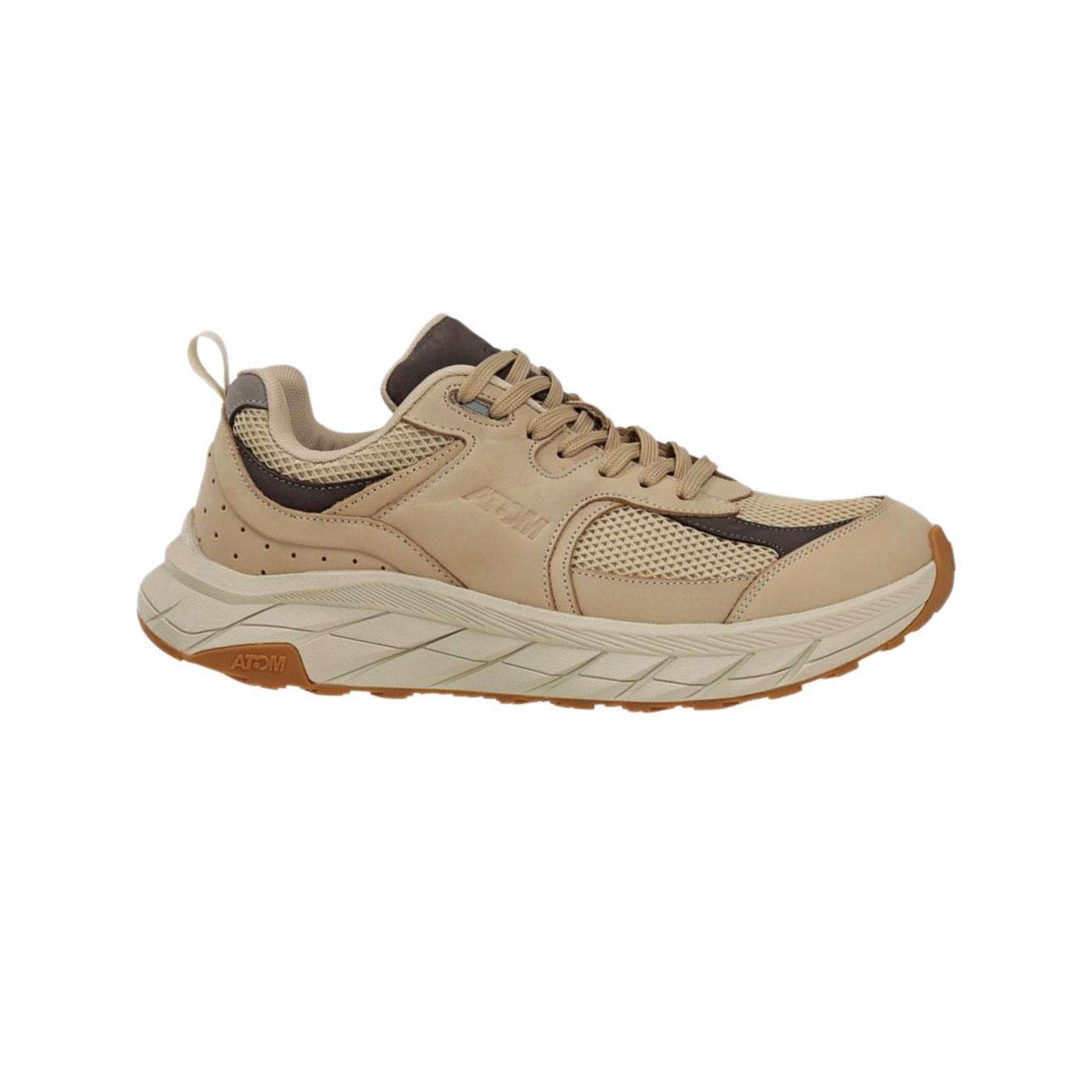 Zapatillas atom urban at181 nobuck light beige de hombre.