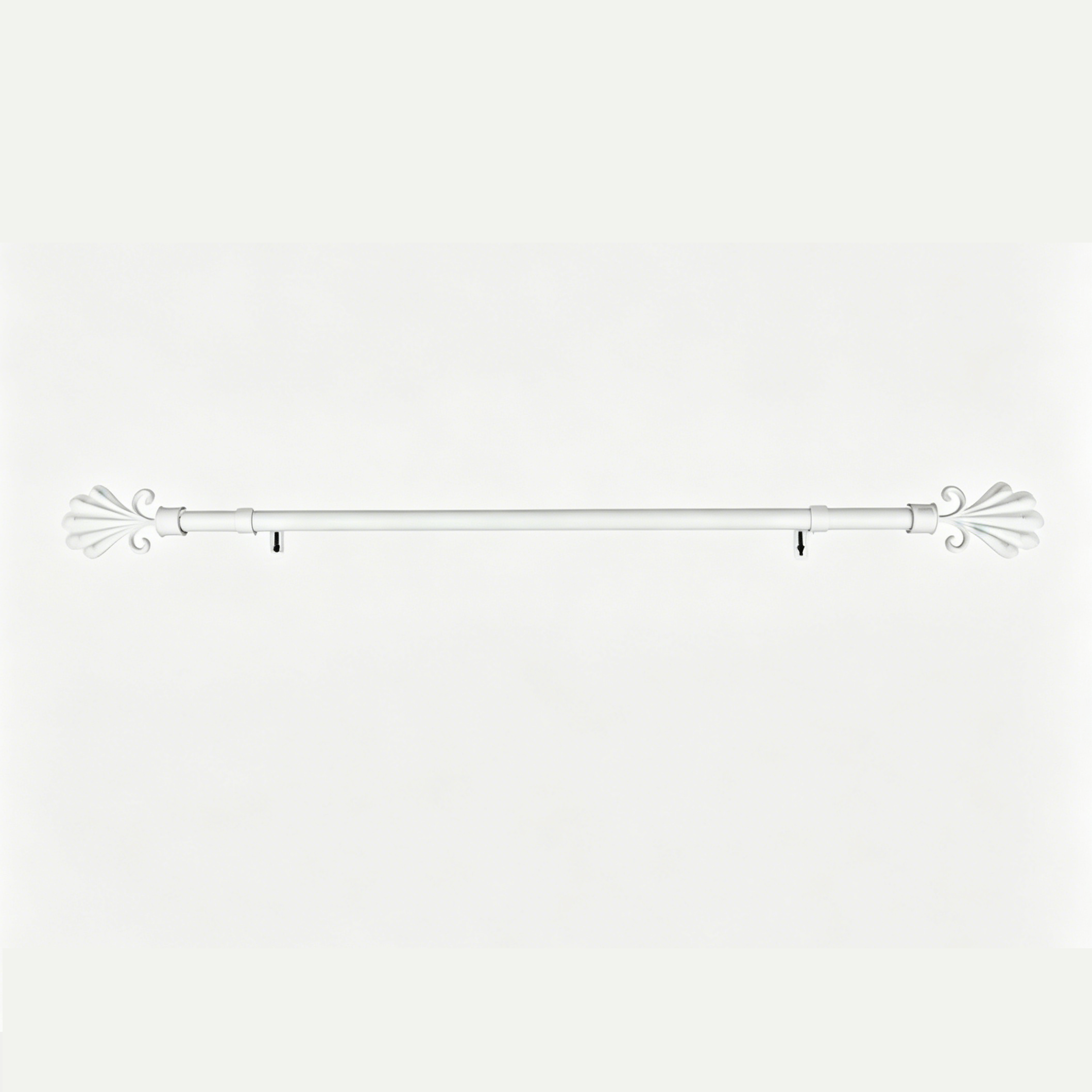 Versátil Barra de Cortina，curtain rod, Extensible con Diseño de Pavo Real, Hierro Forjado, 3 Medidas Ajustables y 5 Colores para Decoración del Hogar.